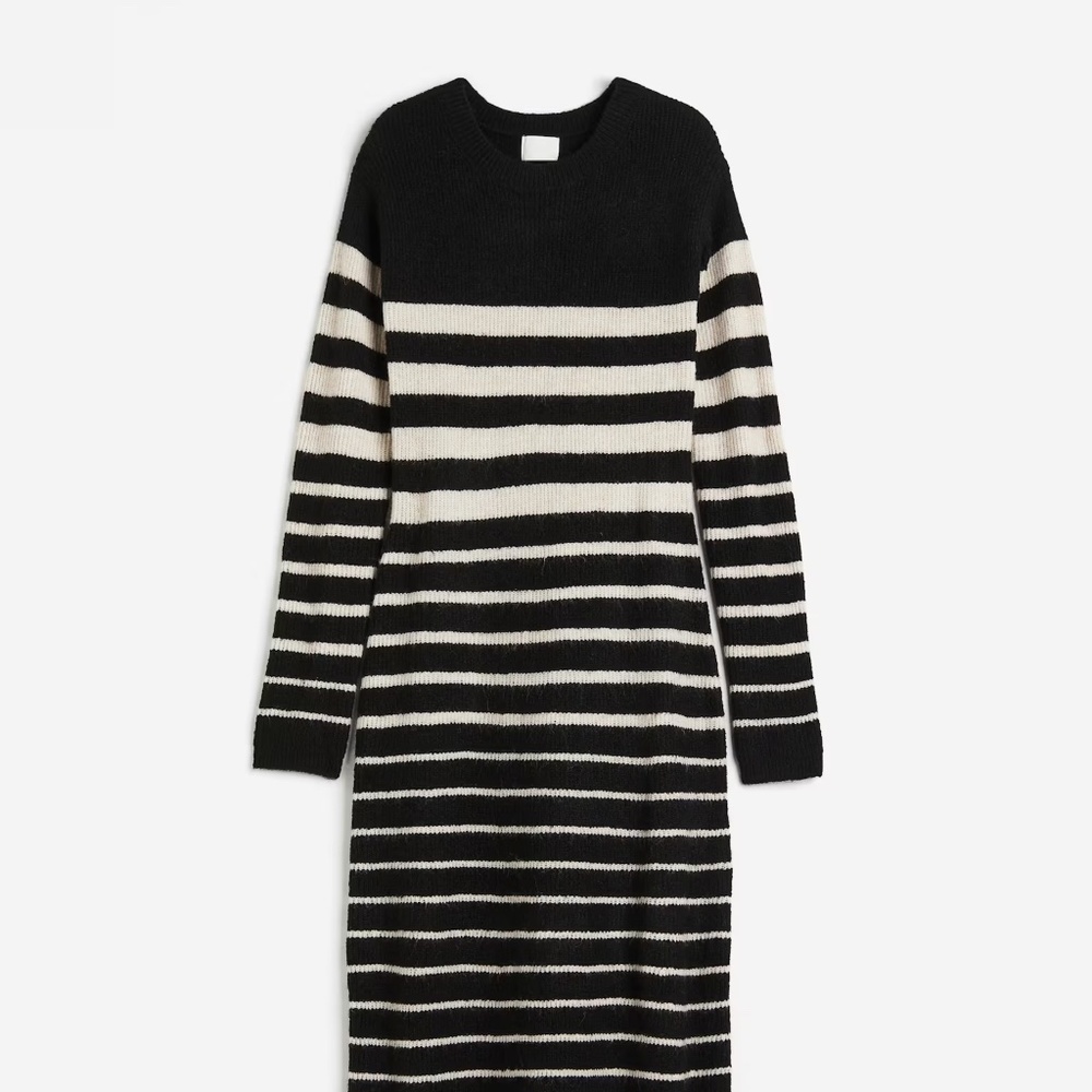 H&M RIB-KNIT DRESS XS RP: 79 USD